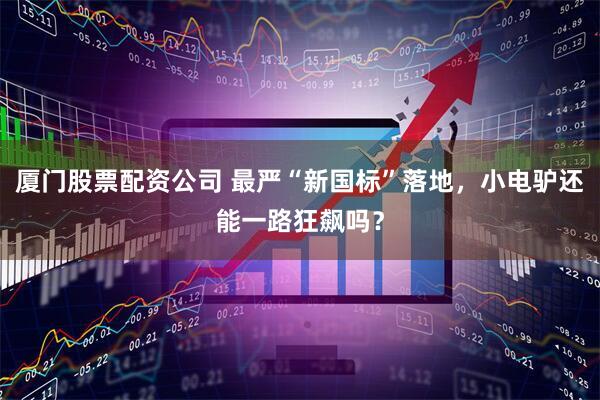 厦门股票配资公司 最严“新国标”落地，小电驴还能一路狂飙吗？